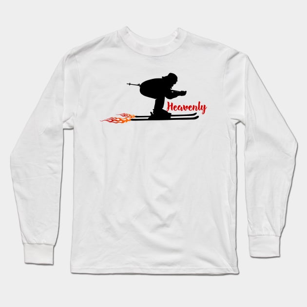 Heavenly United States Skiing Long Sleeve T-Shirt by ArtDesignDE